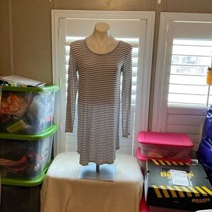 Forever 21 Black and White Striped Top